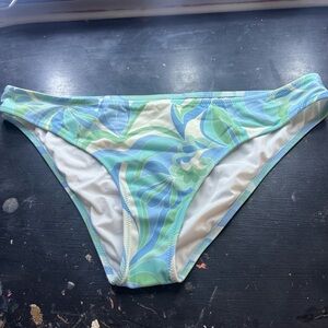 Shade & Shore Blue and Green Bikini Brief